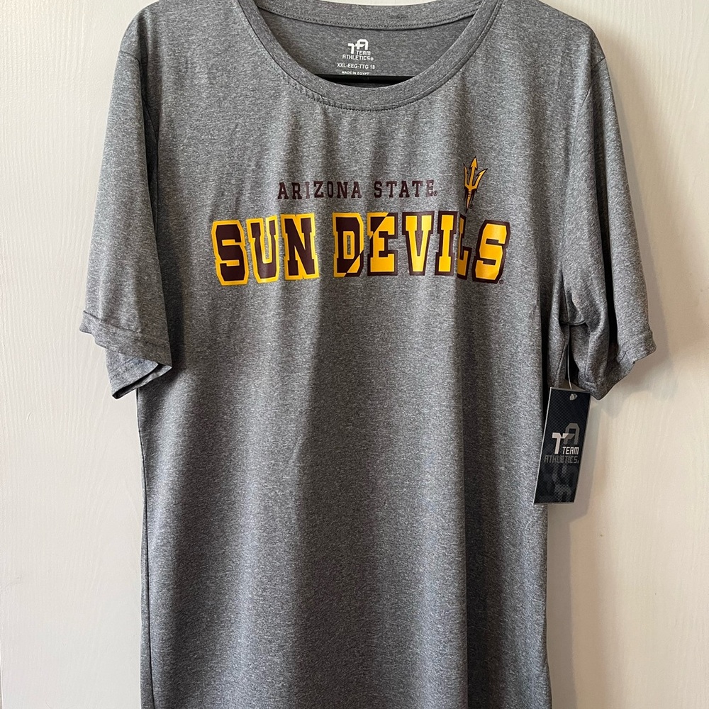 Arizona State University ASU NCAA Unisex Dry-fit Tshirt YXXL Team Athletics *New